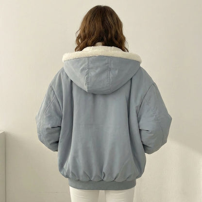 Luna | Vendbar Teddy Bomberjakke