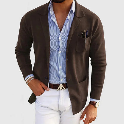 Liam™ | Herrer Casual Elegant Blazer med Lange Ærmer og Luksuriøse Stoffer