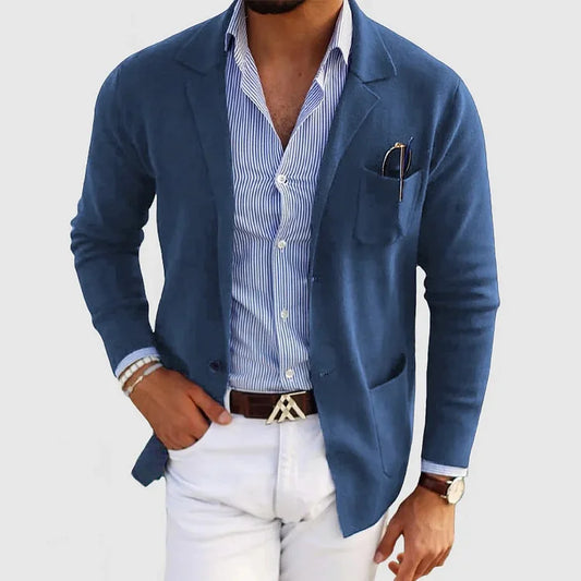 Liam™ | Herrer Casual Elegant Blazer med Lange Ærmer og Luksuriøse Stoffer