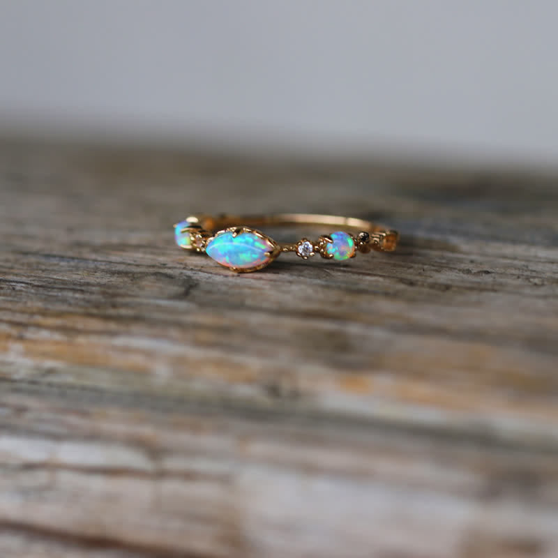 Ophelia | Guldring Med Opal Damer