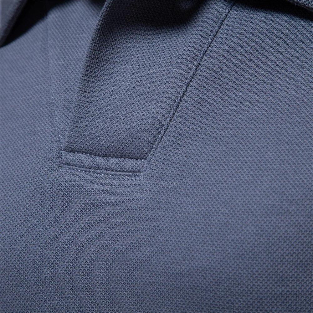 Jay™ | Herrer Luksus Langærmet Poloshirt med Perfekt Pasform til Komfort og Elegance