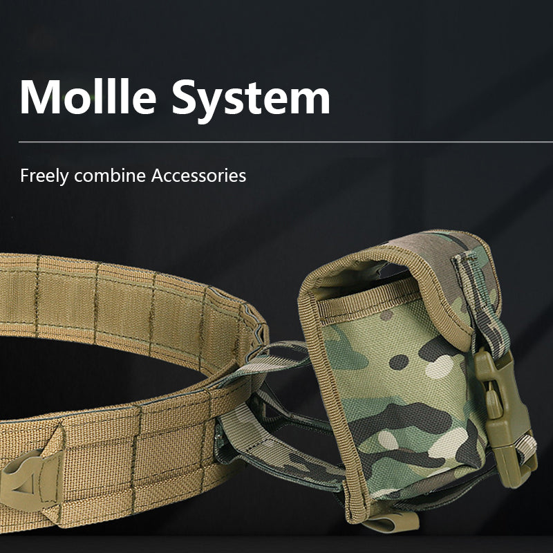 Ares | Taktisk MOLLE Kampbælte Med Modulaire Pouches