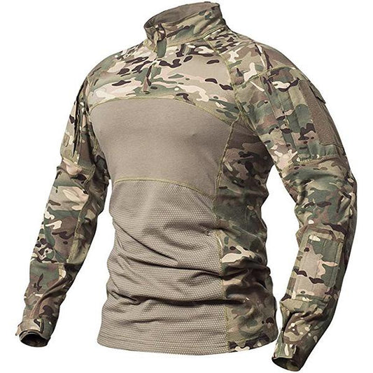 Aegis | Taktisk Combat Shirt med Camouflage og Ærmelommer