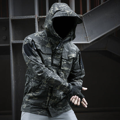 Vanguard | Taktisk Camo Softshell Jakke med Hætte