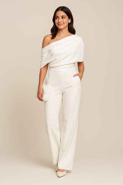 Alverina | Asymmetrisk One-Shoulder Jumpsuit