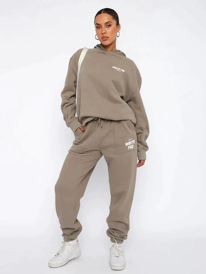 Jessica™ | Oversized Damer Hoodie Sæt | Comfy Streetwear Joggingdragt med Afslappet Pasform