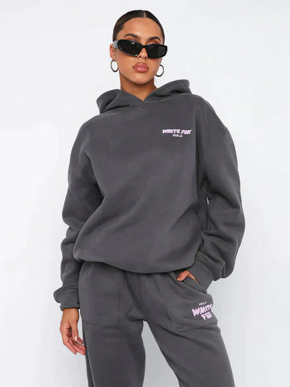 Jessica™ | Oversized Damer Hoodie Sæt | Comfy Streetwear Joggingdragt med Afslappet Pasform
