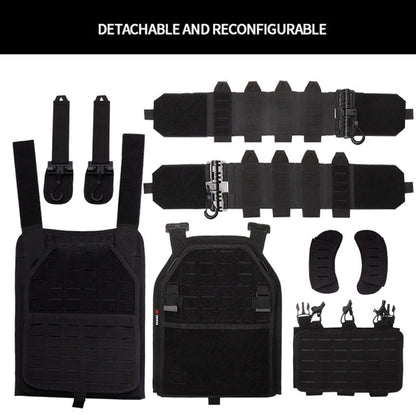 Aegis | Taktisk Plate Carrier Vest med MOLLE