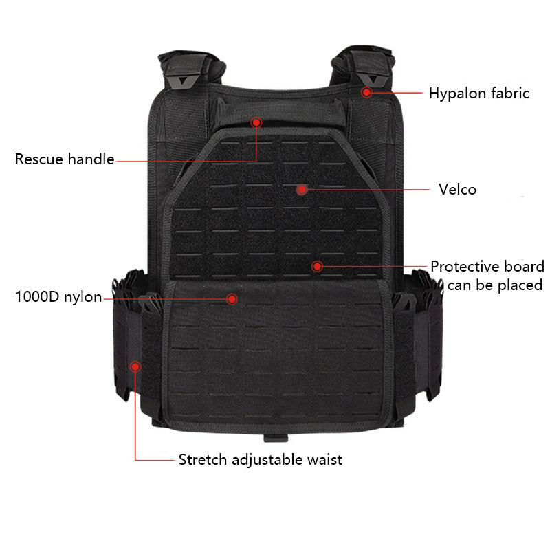 Aegis | Taktisk Plate Carrier Vest med MOLLE