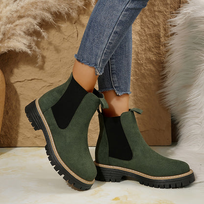 Nerina | Chelsea Boots Zwart Suede