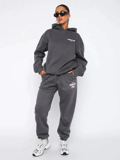 Jessica™ | Oversized Damer Hoodie Sæt | Comfy Streetwear Joggingdragt med Afslappet Pasform