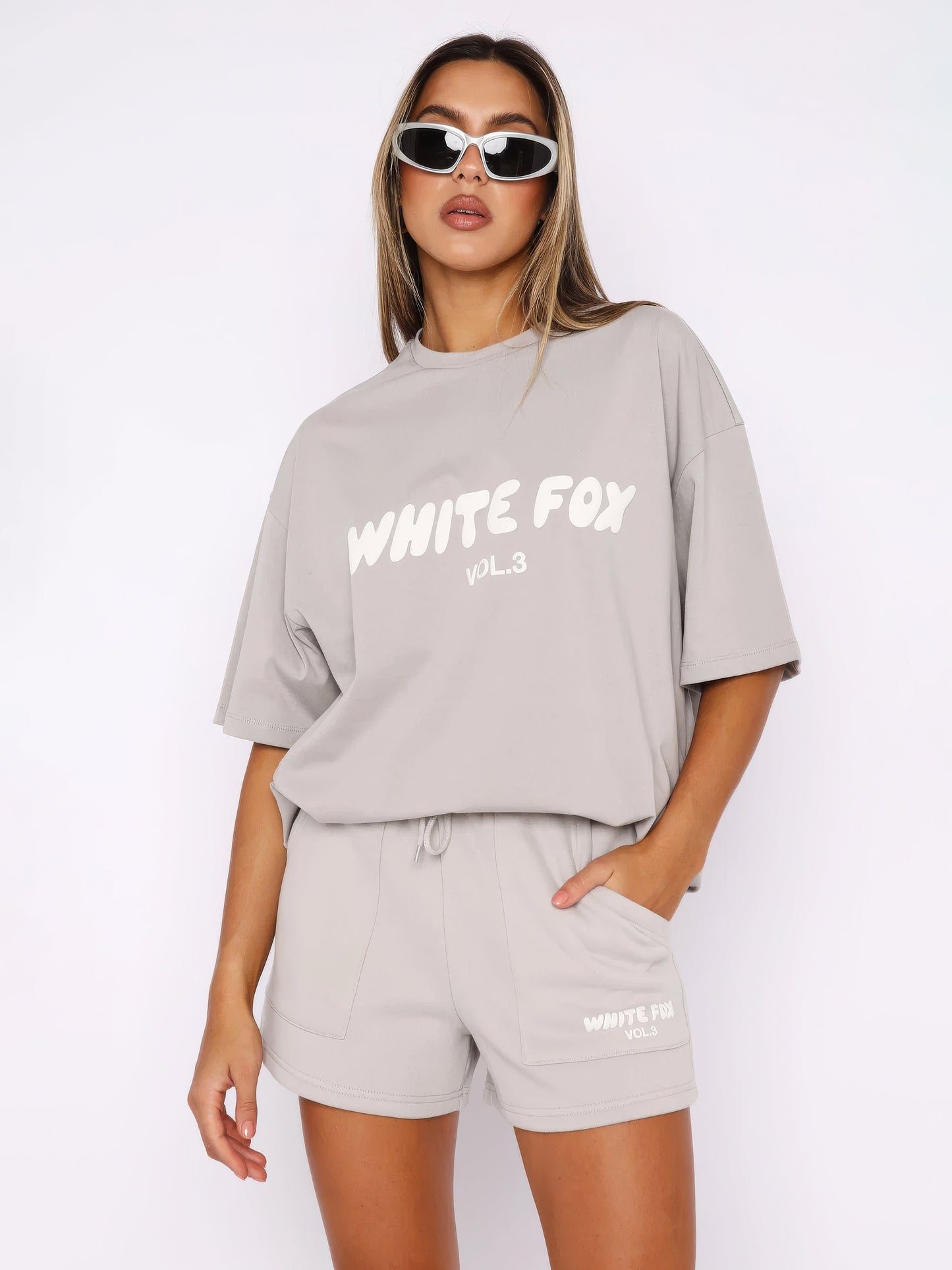 Lexa | Oversized Loungewear Sæt Damer Med Print T-Shirt & Shorts