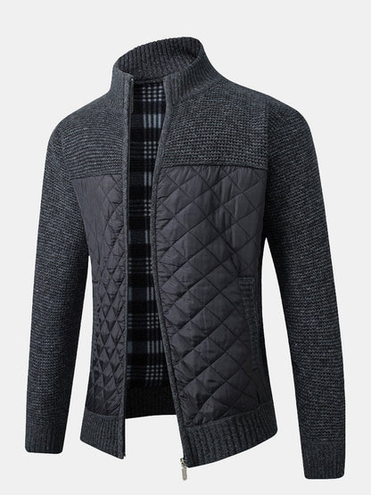 Asaro™ | Mænd Tidløs Vest med Ternet Mønster og Slim-Fit Pasform