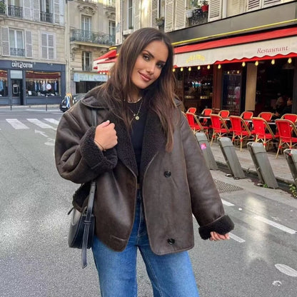 Esmé | Oversized Shearling Jakke
