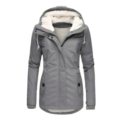 Mona™ | Elegant Lang Slim Fit Parka Damer Vinterjakke