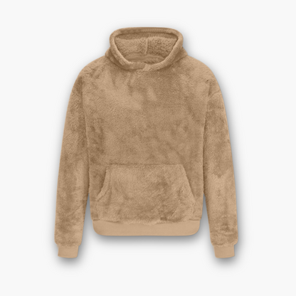 Kila™ | Varm Fluffy Plys Hoodie Unisex Med Kængurulomme