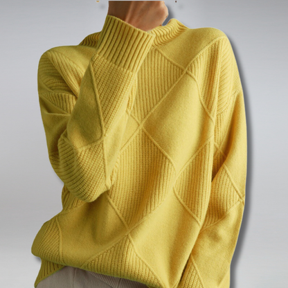 Linda™ | Luksuriøs Cashmere Rullekravesweater til Damer for Varme og Elegance