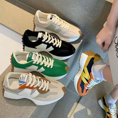 Ravik™ | Unisex Chunky Sneakers | Retro Tykkesål med Kontrastpaneler