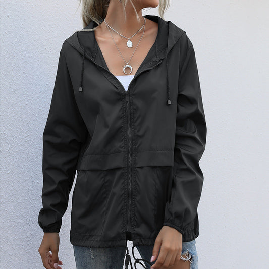 Ayla™ | Regnjakke med Lynlås, Trendy Pasform og Åndbart Design