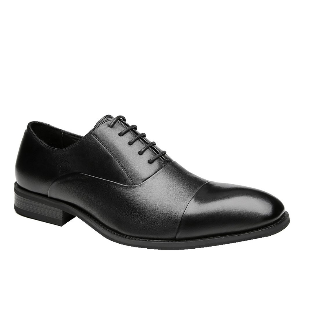 Moliansi™ | Klassiske Herre Oxford Sko med Lukket Snørelukning | Elegant Glat Snøresko til Formelle Anledninger