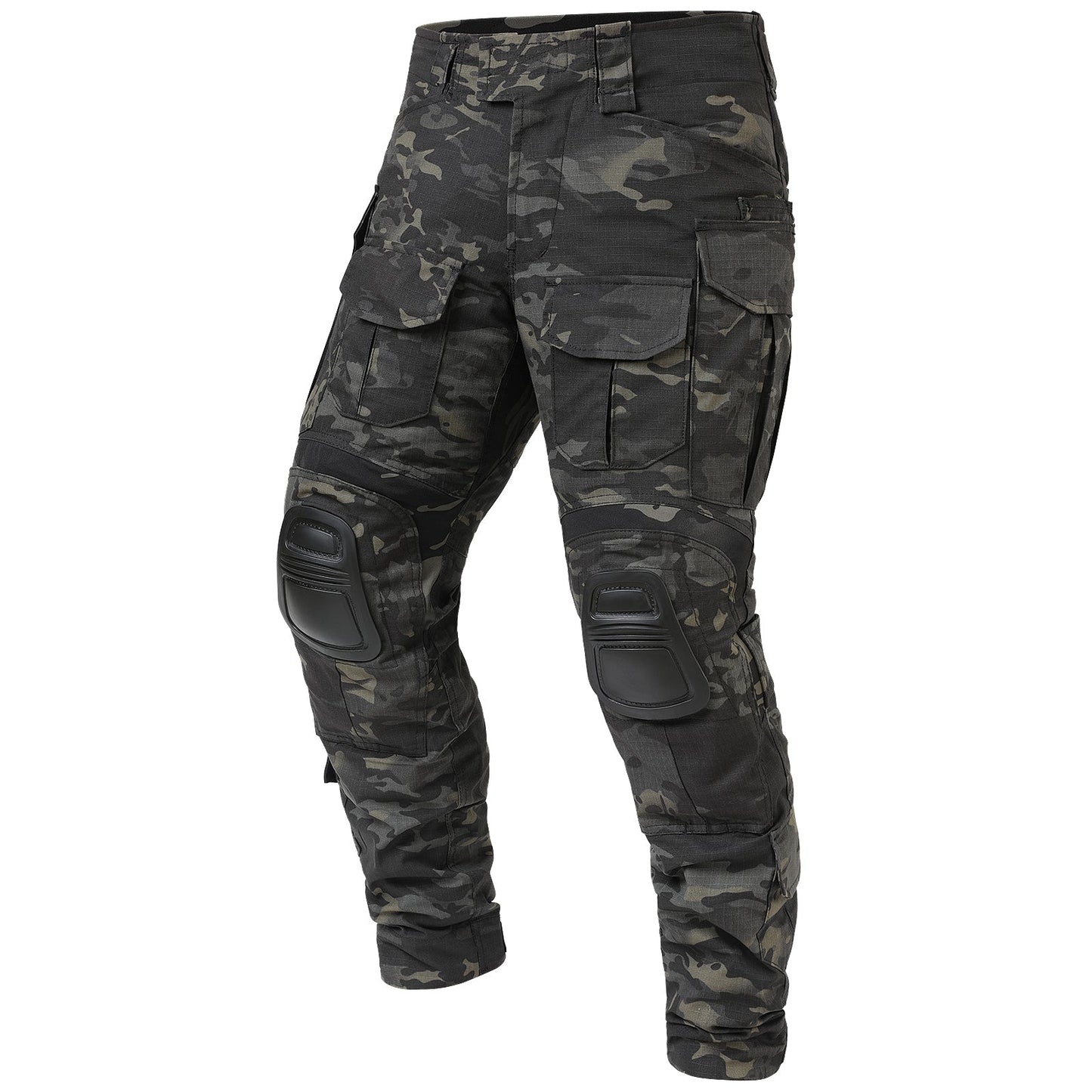 Kaelan | Taktiske Camouflage Combat Bukser med Knæbeskyttelse