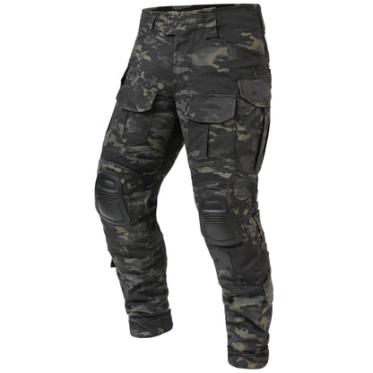 Kaelan | Taktiske Camouflage Combat Bukser med Knæbeskyttelse