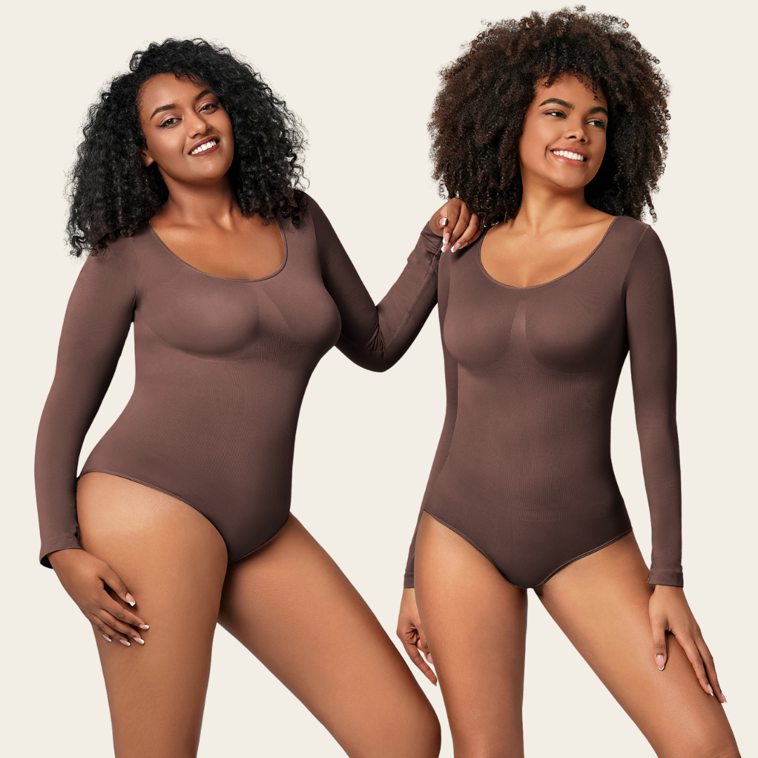 Eveline™ | Langærmet Sculpting Bodysuit for en Glat og Elegant Silhuet