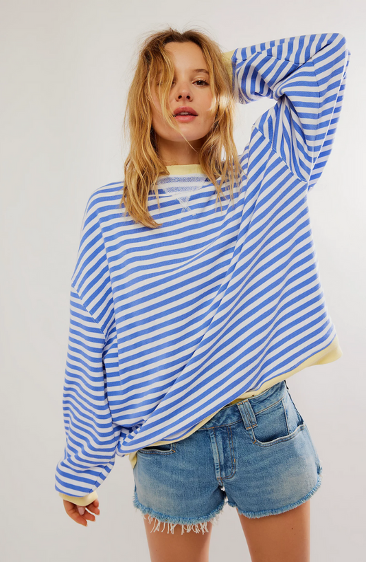 Selene | Stribet Oversized Strik Damer