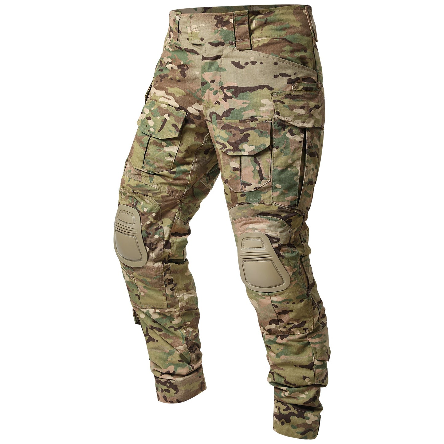 Kaelan | Taktiske Camouflage Combat Bukser med Knæbeskyttelse