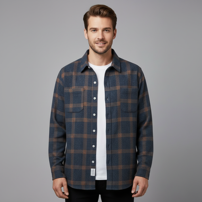 Assensio | Ternet Flannel Skjorte