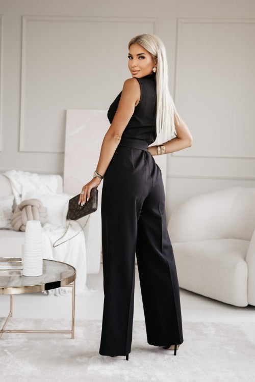 Orahna™ | Damer Glamourøs Jumpsuit med V-Hals Luksuriøs Pasform og Alsidigt Design | Ærmeløs Sommerdragt