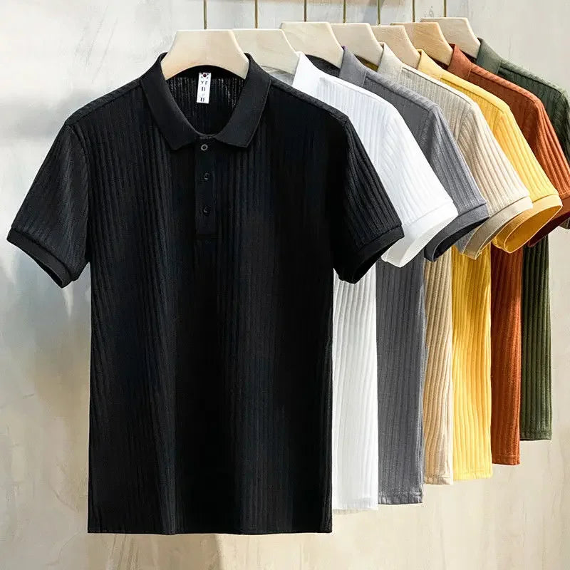 Nick™ | Herrer Letvægts Bomulds Poloshirt til Casual Elegance
