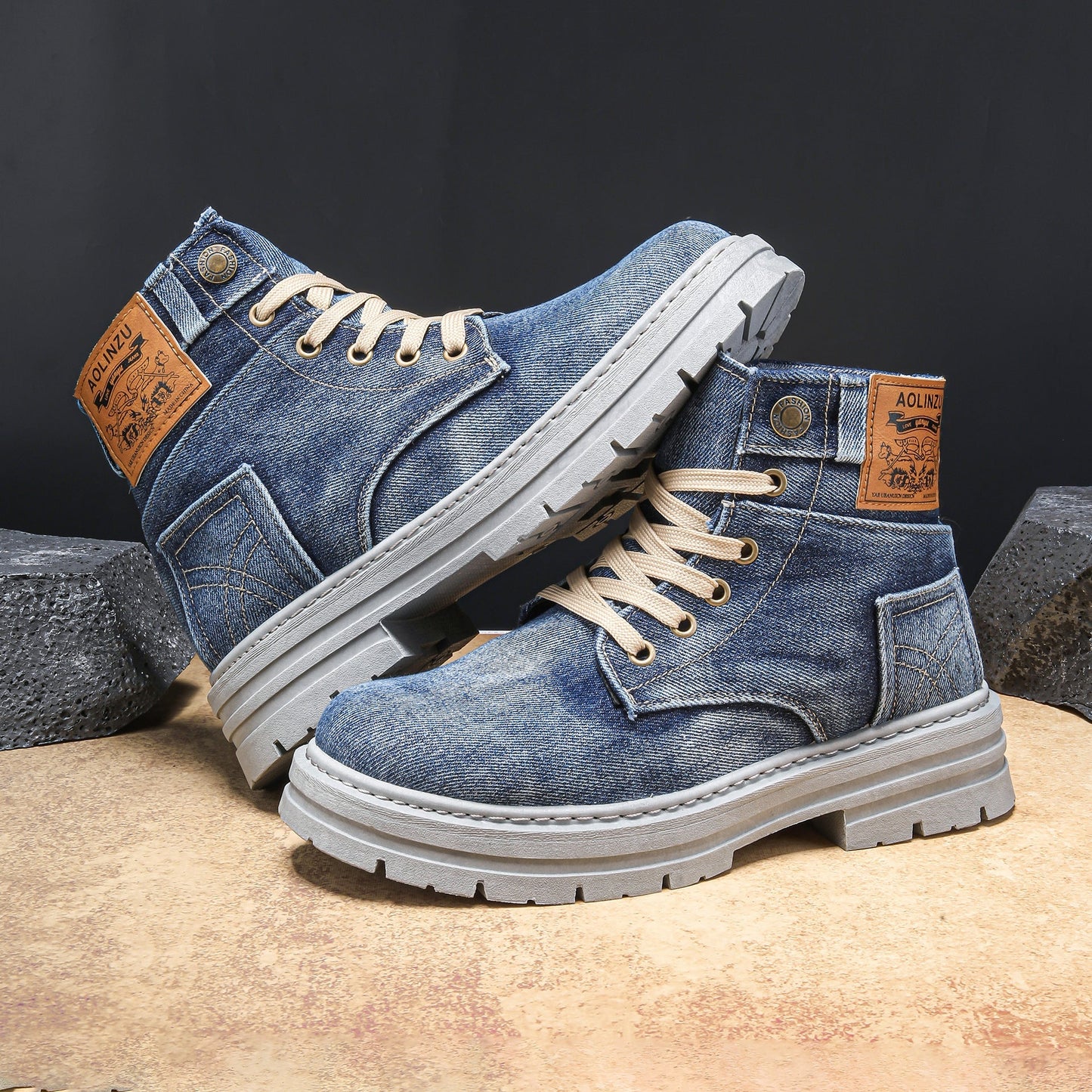 Rexton | Denim Støvler