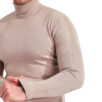 Dante™ | Luksuriøs Herre Rullekrave i Cashmere-blanding for Komfort og Stil