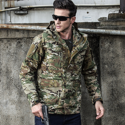 Vanguard | Taktisk Camo Softshell Jakke med Hætte