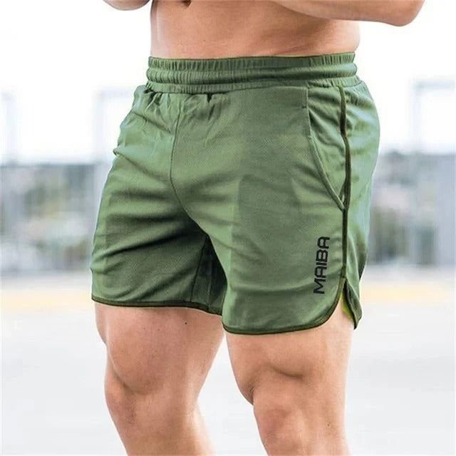 Jaxon™ | Herrer Sportsshorts med Sideslids og Tilbehørsløkke | Let og Hurtigttørrende Træningsshorts til Fitness og Udendørs Brugn