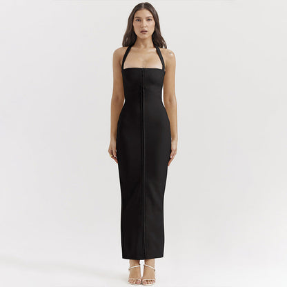 Alessia | Lang Halterneck Kjole