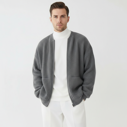 Milan | Strikket Cardigan med Lynlås