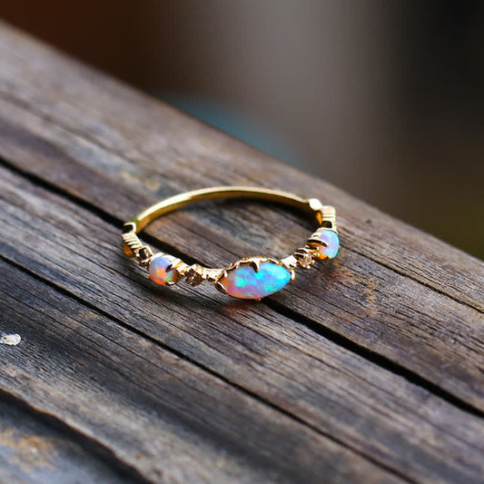 Ophelia | Guldring Med Opal Damer