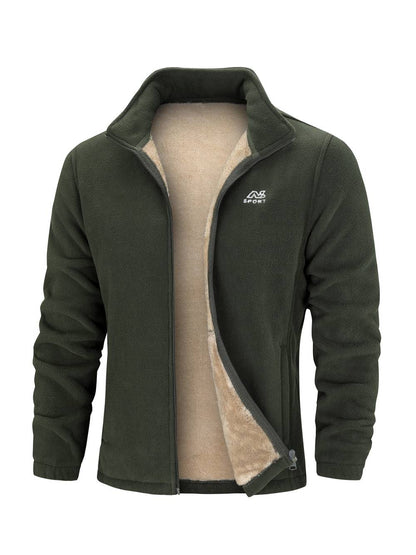 Rens™ | Herre Fleecevest Med Uldforing | Varm Fleecejakke Af Blød Sherpa