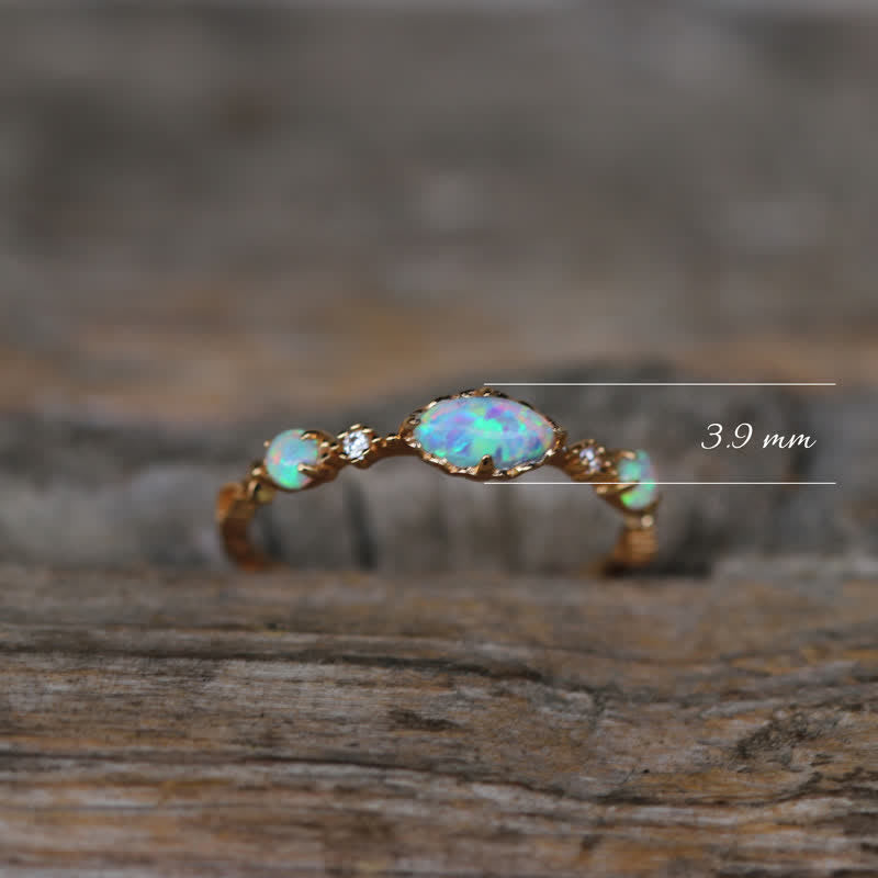 Ophelia | Guldring Med Opal Damer