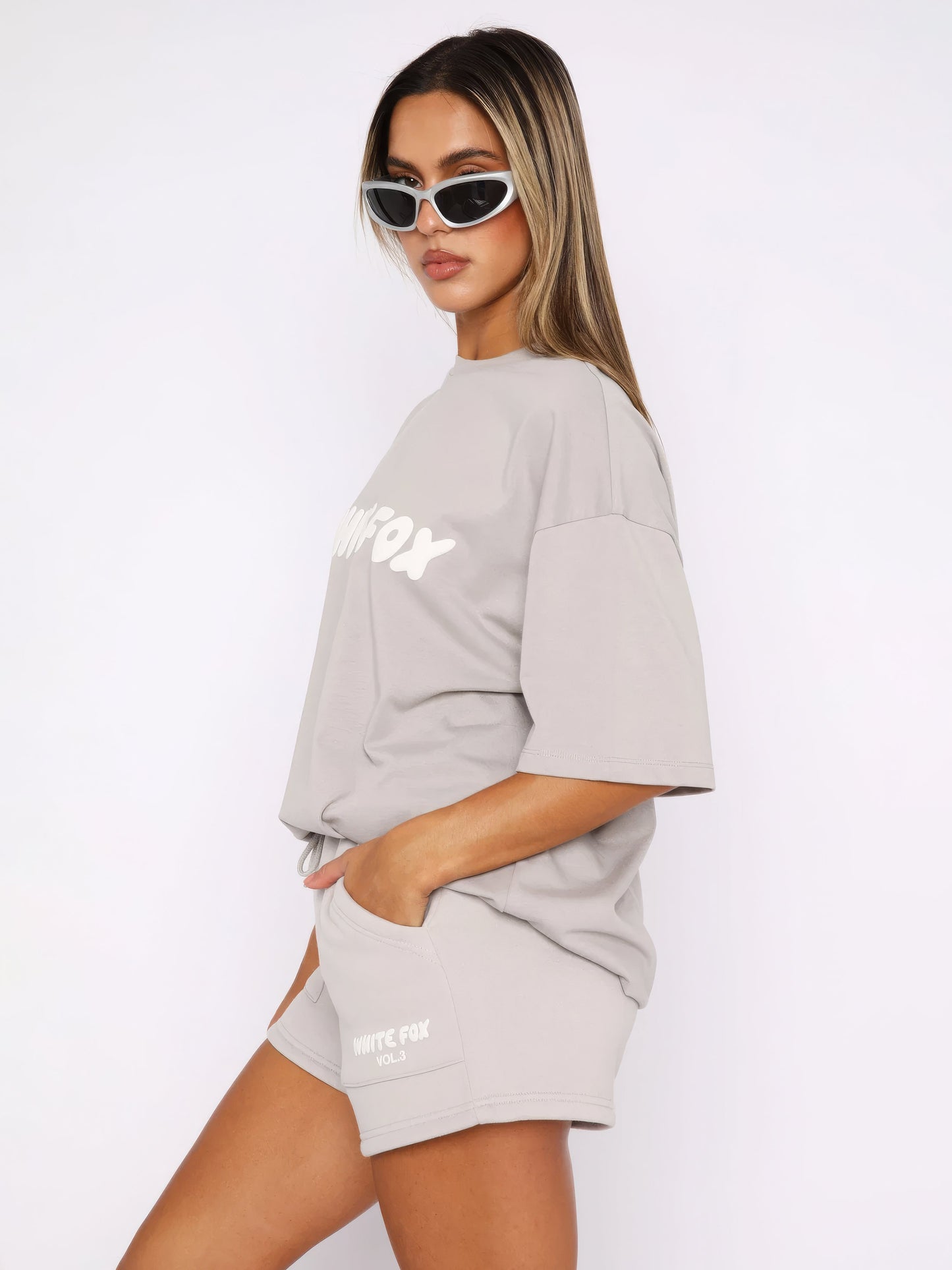 Lexa | Oversized Loungewear Sæt Damer Med Print T-Shirt & Shorts