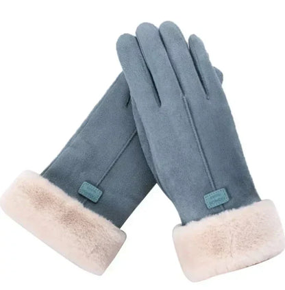 Fioria | Vinterhandsker i Ruskind-Look