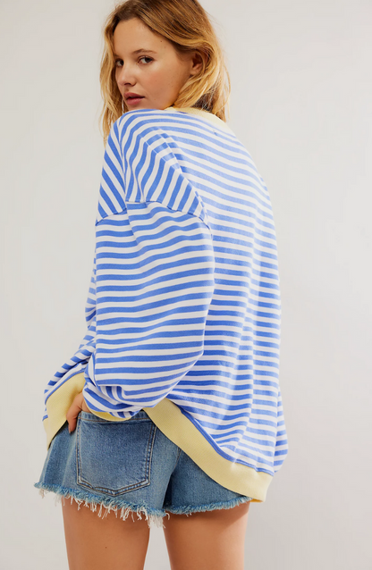 Selene | Stribet Oversized Strik Damer