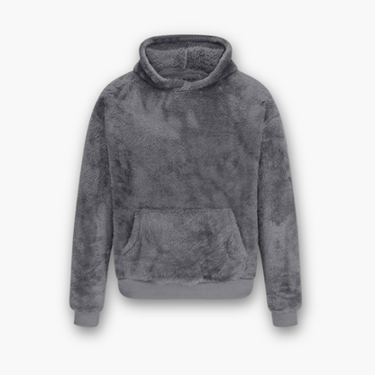 Kila™ | Varm Fluffy Plys Hoodie Unisex Med Kængurulomme