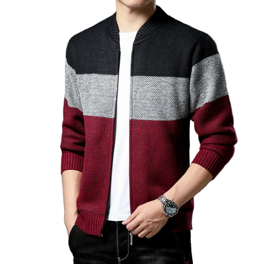 Renavo | Strikket Vest Colorblock