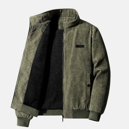 Alaric™ | Varm Mændjakke i Fløjl med Fleecefor og Tidløst Design