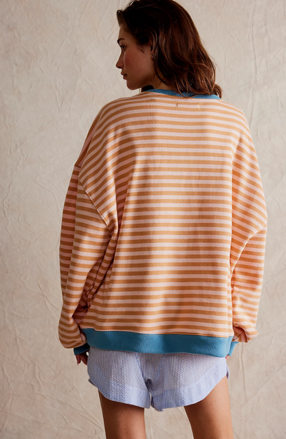 Selene | Stribet Oversized Strik Damer