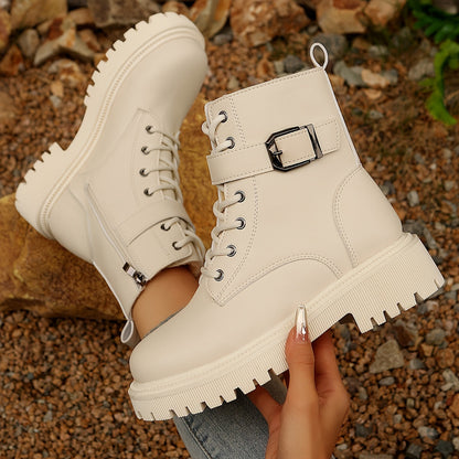 Ravena | Combat Boots Med Spænde