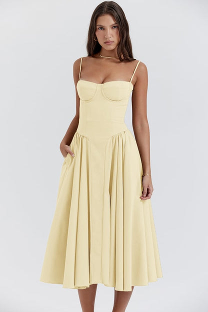 Elviera | Elegant Midikjole Damer